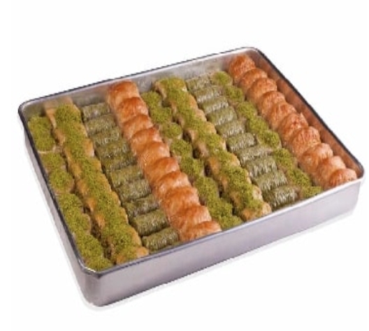 2500 Gr ( 2.5 Kg ) Karışık Cevizli ve Fıstıklı Baklava NiÄŸde pasta sipariÅŸi