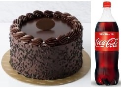İkili Lezzet Menüsü Çikolatalı Pasta ve 1 Lt Coca Cola NiÄŸde pasta sipariÅŸi