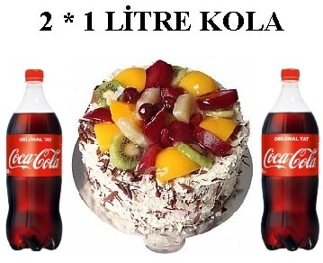 Taze Karışık Meyveli Pasta ve 2x1 Lt Cola Menüsü NiÄŸde pasta sipariÅŸi